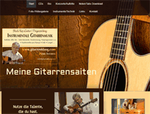 Tablet Screenshot of gitarrenklang.com